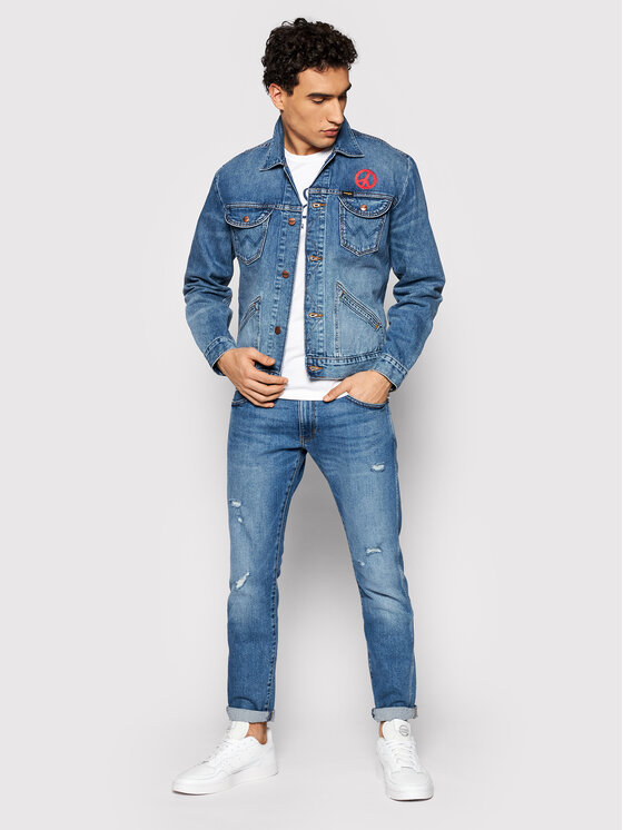 Wrangler Wrangler Giacca di jeans Icons W4MJUG12K 112129139 Blu scuro Regular Fit