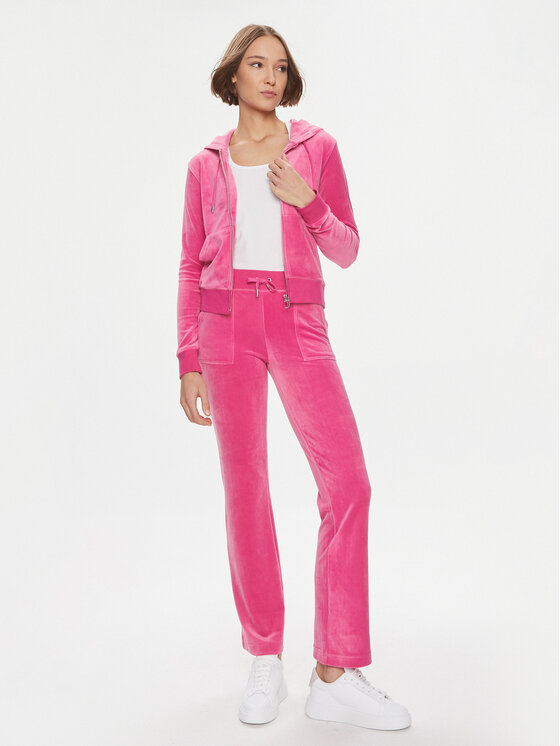 Juicy Couture Juicy Couture Долнище анцуг Del Ray JCAP180 Розов Regular Fit