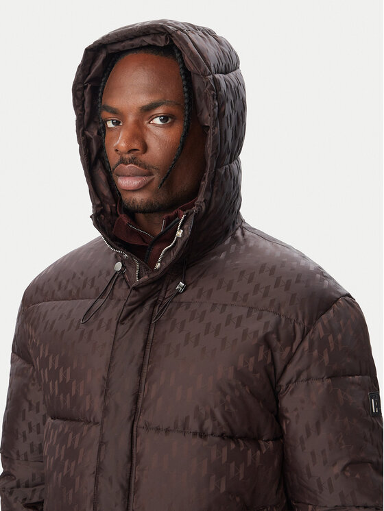KARL LAGERFELD KARL LAGERFELD Kurtka zimowa 505007 564504 Brązowy ciemny Regular Fit