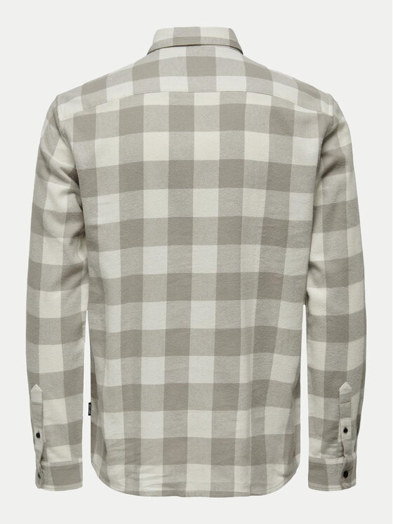 Only & Sons Only & Sons Koszula Gudmund 22007112 Beżowy Slim Fit