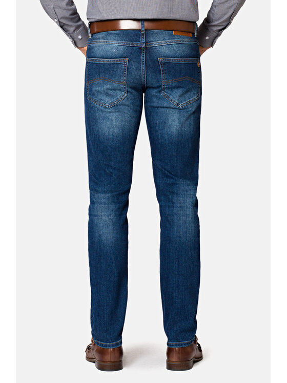 Lancerto Lancerto Jeansy Hunter Granatowy Slim Fit