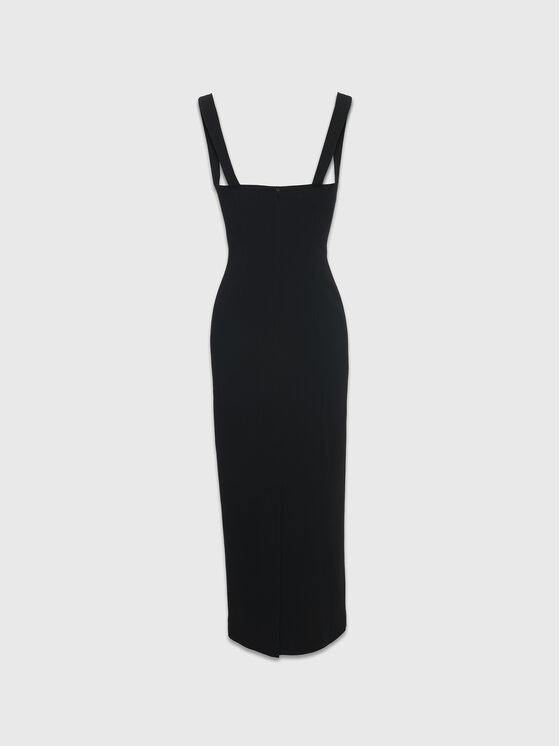 La Mania La Mania Sukienka codzienna LADY Czarny Classic Fit
