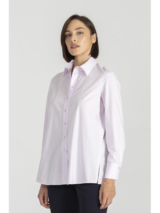 Deni Cler Milano Deni Cler Milano Koszula W-DC-1456-E5-G5-31-1 Różowy Regular Fit
