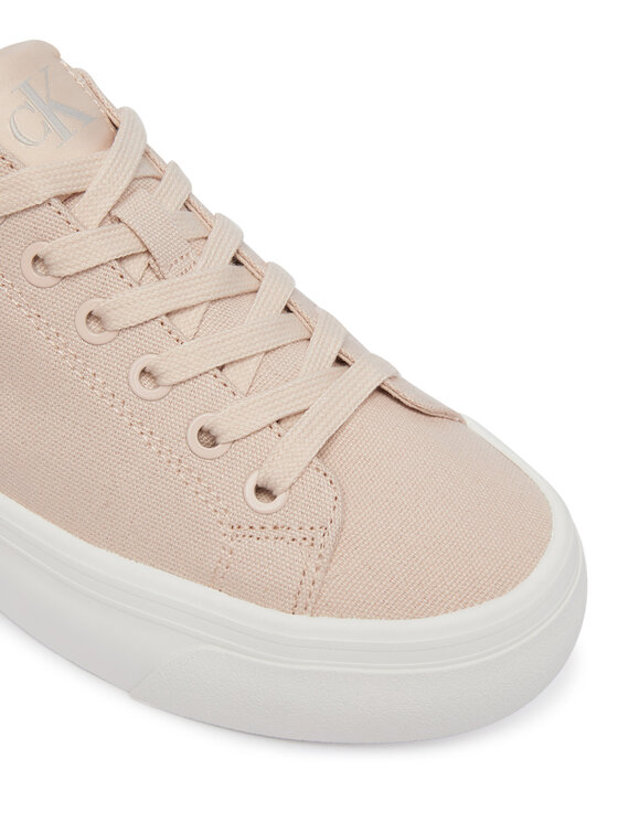 Calvin Klein Jeans Calvin Klein Jeans Sneakers Vulc Flatform Low Canvas Mg YW0YW01763 Rosa