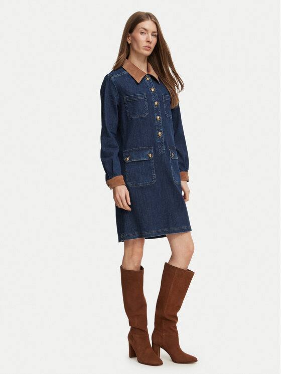 Luisa Spagnoli Luisa Spagnoli Vestito di jeans Graziosa 543514 Blu Regular Fit