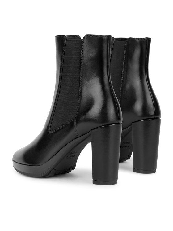 Geox Geox Īsie zābaki D Walk Pleasure 85 D35TFC 00043 C9999 Melns