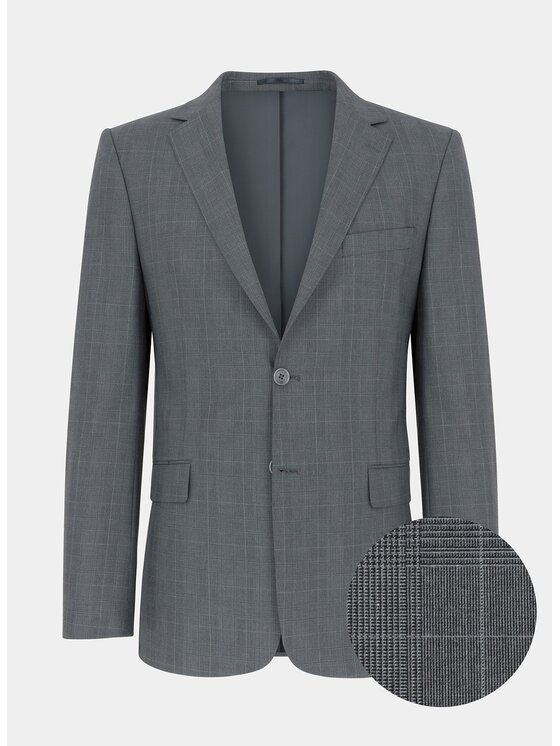 Pako Lorente Męska Marynarka, rozmiar 188.56, Szara, P20WF-3G-040