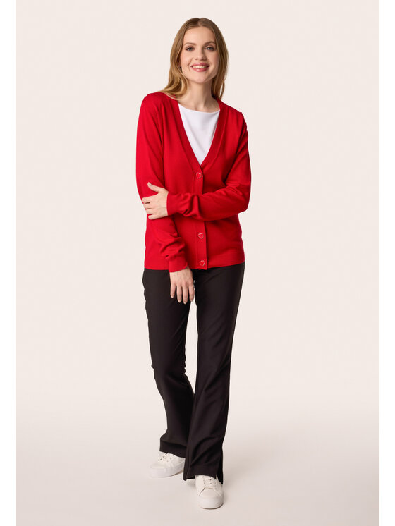QUIOSQUE QUIOSQUE Svetr 6VF004 Červená Regular Fit