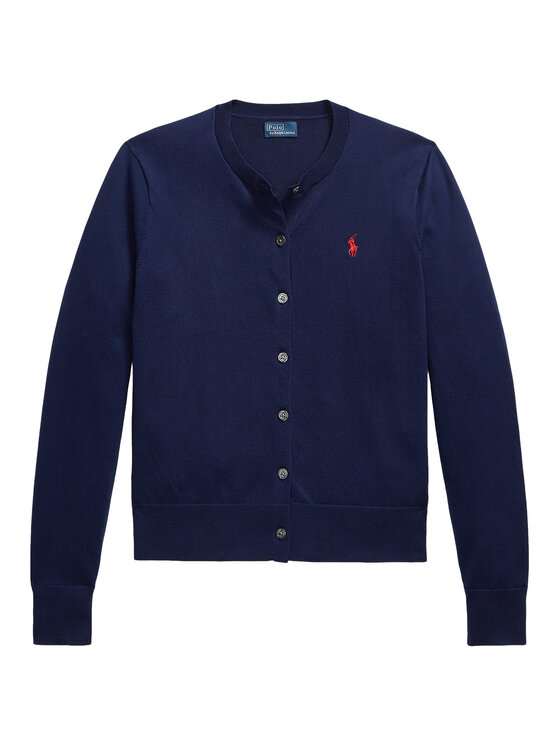 Polo Ralph Lauren Polo Ralph Lauren Kardigán 211971871004 Sötétkék Slim Fit