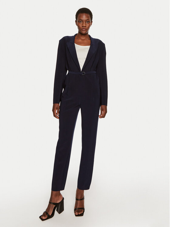 NORMA KAMALI Overal KK224JPLE13951 Tmavomodrá Relaxed Fit