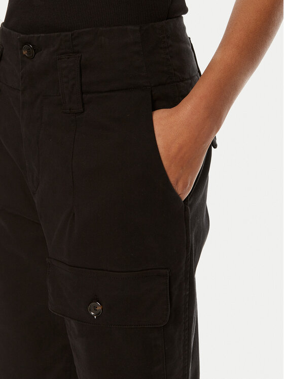 PINKO Pinko Kalhoty z materiálu Globo 102042 A215 Černá Regular Fit