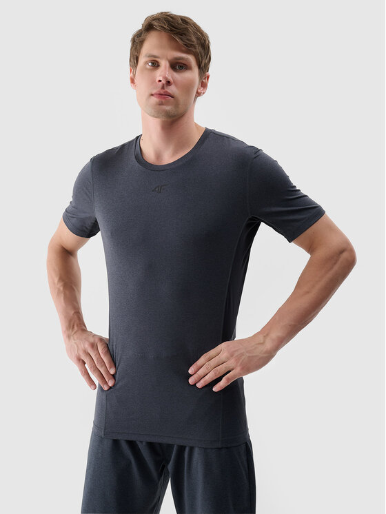 4F 4F T-Shirt 4FWSS25TFTSM1345 Szary Active Fit