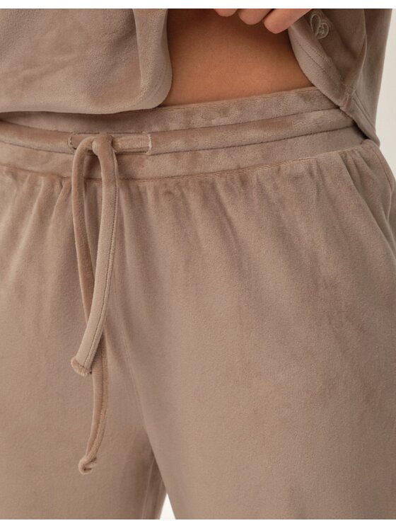 Esotiq Esotiq Piżama 42088 Beżowy Regular Fit