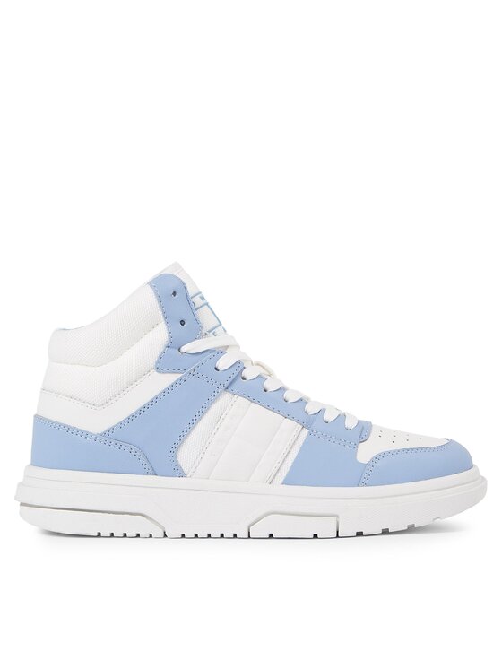 Tommy Jeans Sneakersy The Brooklyn Mid Top EN0EN02561 Modrá