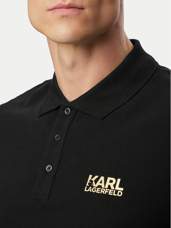 KARL LAGERFELD KARL LAGERFELD Polo marškinėliai 745780 500235 Juoda Regular Fit