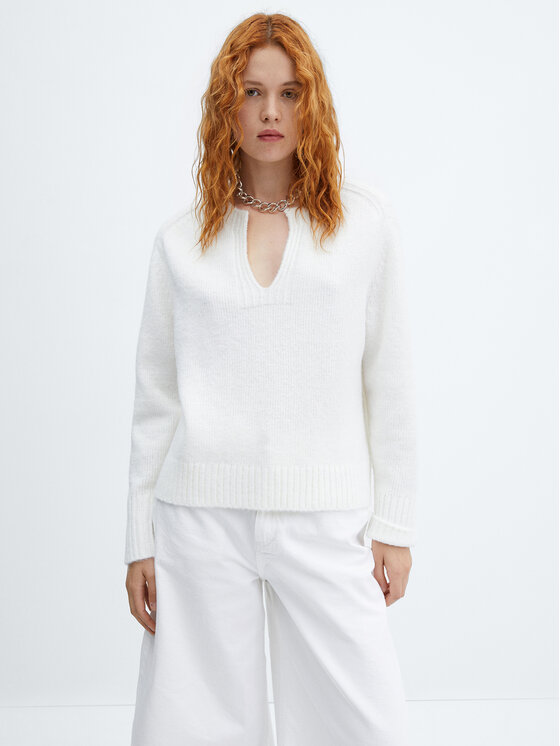 Mango Mango Sweater Nieves 57005808 Fehér Regular Fit