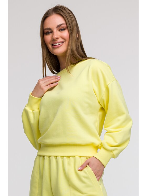 BeWear BeWear Mikina B293 Žltá Comfortable Fit