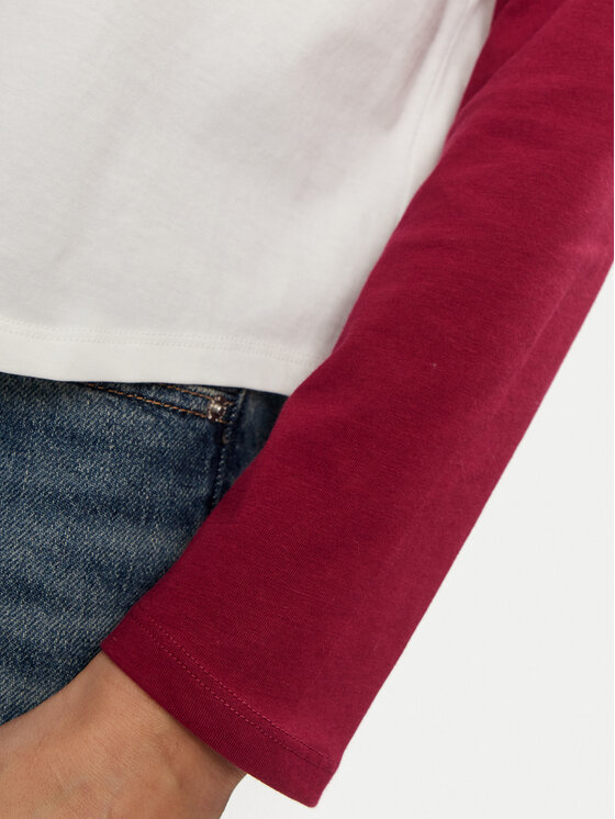 Gap Gap Bluzka 534389-00 Czerwony Relaxed Fit