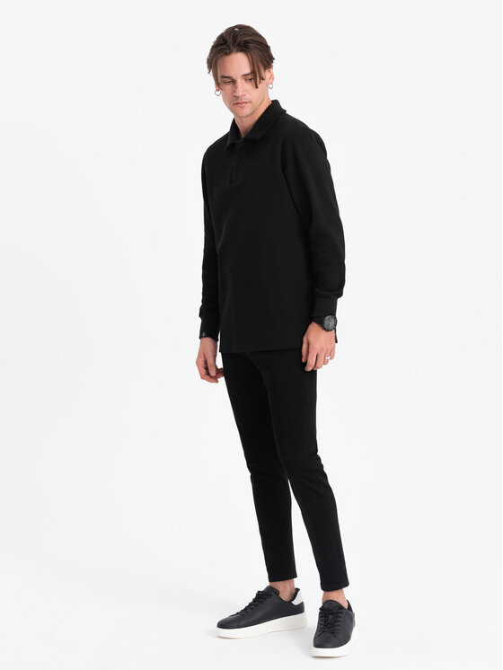 Ombre Ombre Mikina OM-SSNZ-0149 Černá Regular Fit