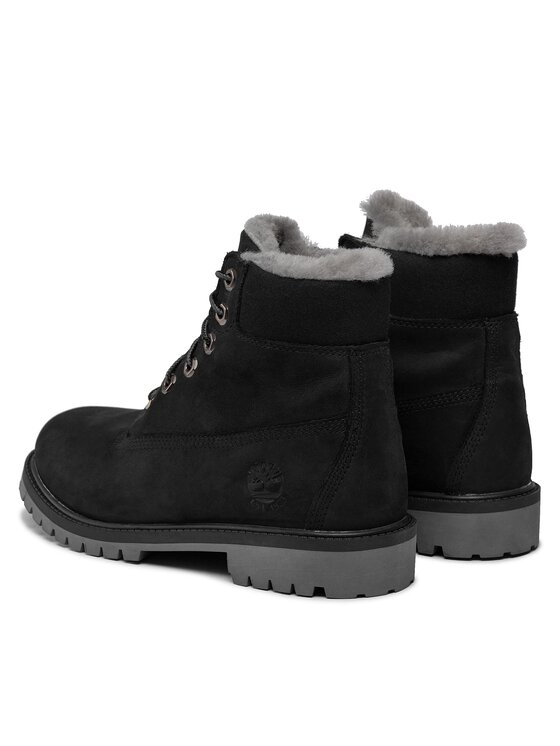 Timberland Timberland Trapery Timberland Premium 6 IN WP Shearling Boot Jr Czarny