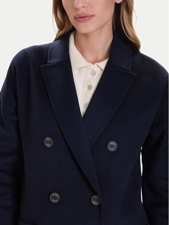 ViCOLO ViCOLO Wollmantel TF0001 Dunkelblau Regular Fit