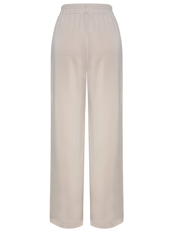 Magda Matyja Magda Matyja Spodnie dresowe JETLAG TROUSERS BEIGE Beżowy Loose Fit