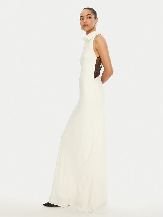 ROTATE ROTATE Abendkleid 113928 Weiß Slim Fit