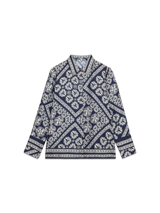 Oltre Oltre Camicia 5108R003009N0S1 Blu Over Fit