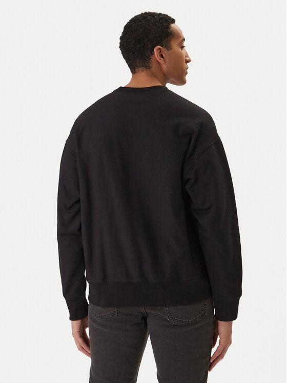 Calvin Klein Jeans Calvin Klein Jeans Džemperis ar kapuci Premium Monologo LV04RE200G Melns Regular Fit