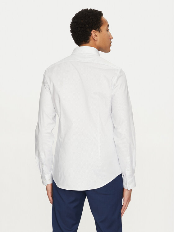 Calvin Klein Calvin Klein Košeľa K10K114307 Biela Slim Fit