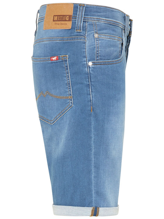 Mustang Mustang Szorty jeansowe CHICAGO SHORT Niebieski Regular Fit