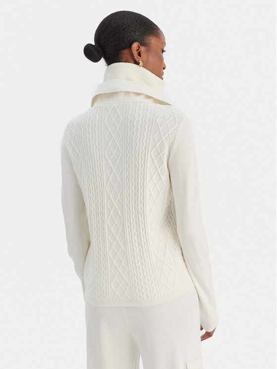 Liu Jo Sport Liu Jo Sport Sveter TF5039 MS75L Écru Regular Fit