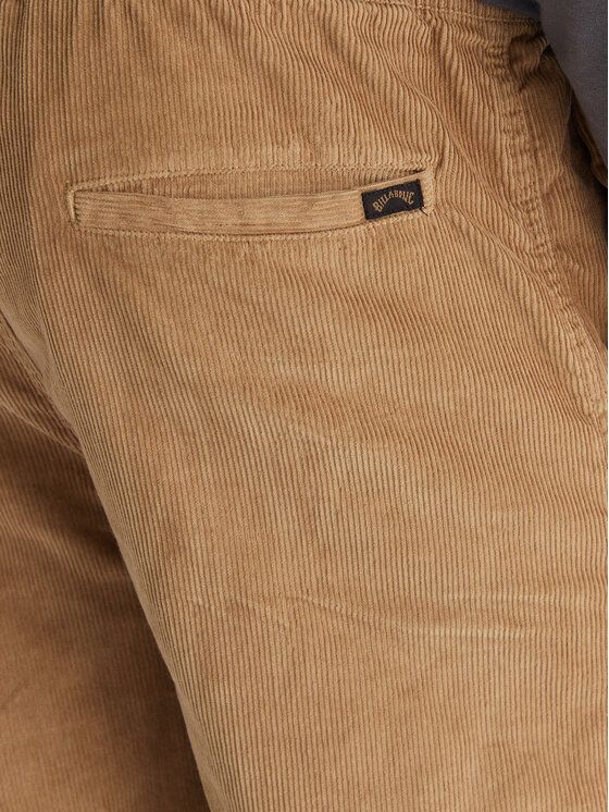 Billabong Billabong Spodnie materiałowe Larry Cord EBYNP00111 Brązowy Regular Fit