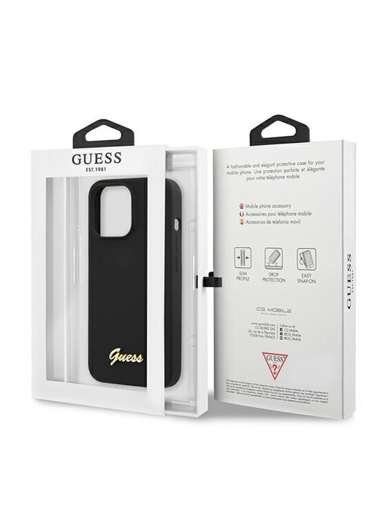 Guess Guess Etui na telefon iPhone 13 Pro Czarny