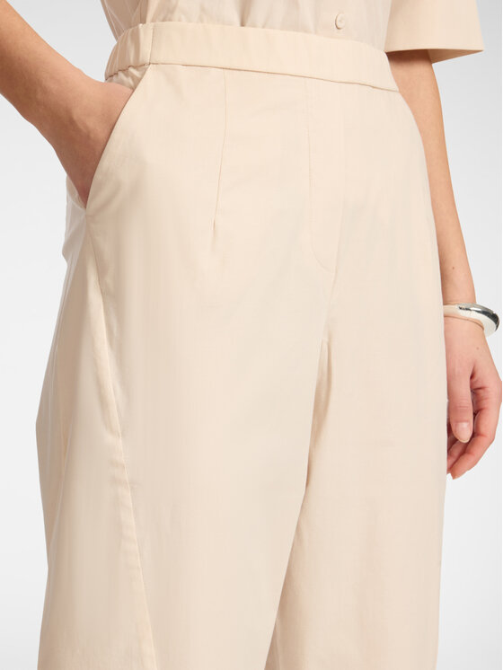 Elena Mirò Elena Mirò Spodnie materiałowe P000Z000179N002 Kremowy Regular Fit
