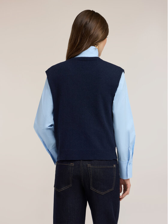 Motivi Motivi Maglione M692W004422N034 Blu Boxy Fit