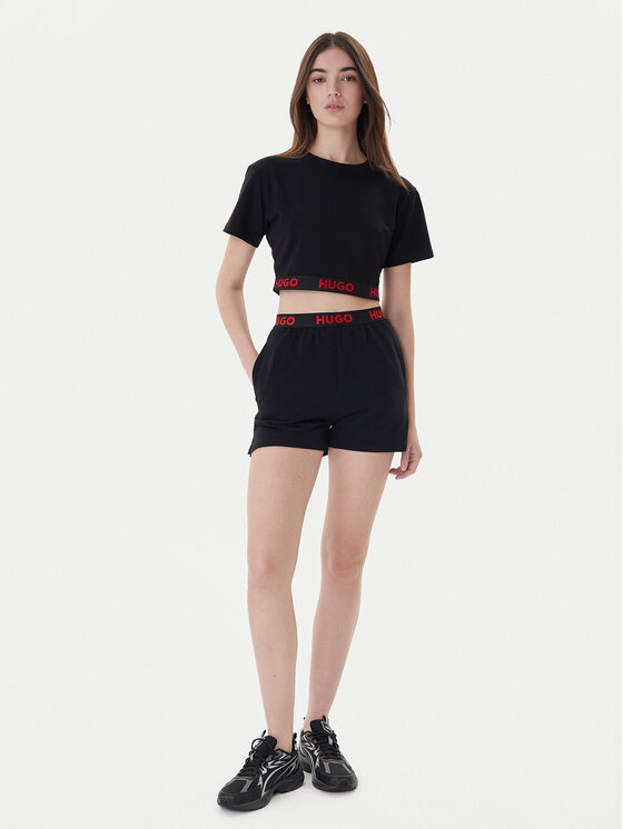 HUGO Hugo Szorty sportowe Sporty Logo 50520498 Czarny Regular Fit