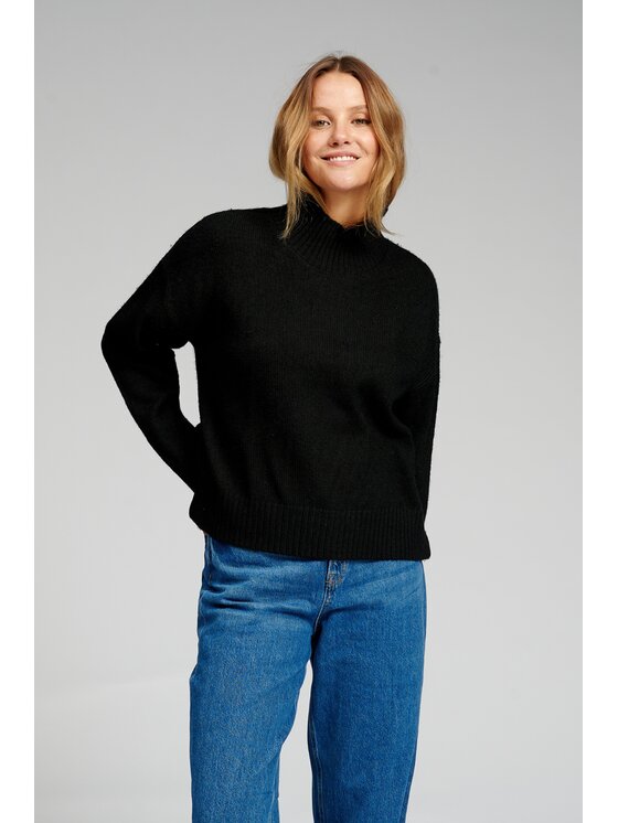 TeeShoppen TeeShoppen Polo 'Oversized Collection' Czarny Oversize
