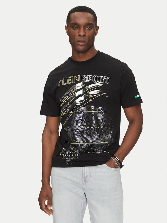 Plein Sport Plein Sport T-Shirt SAEC MTK8006 STE001N Černá Regular Fit
