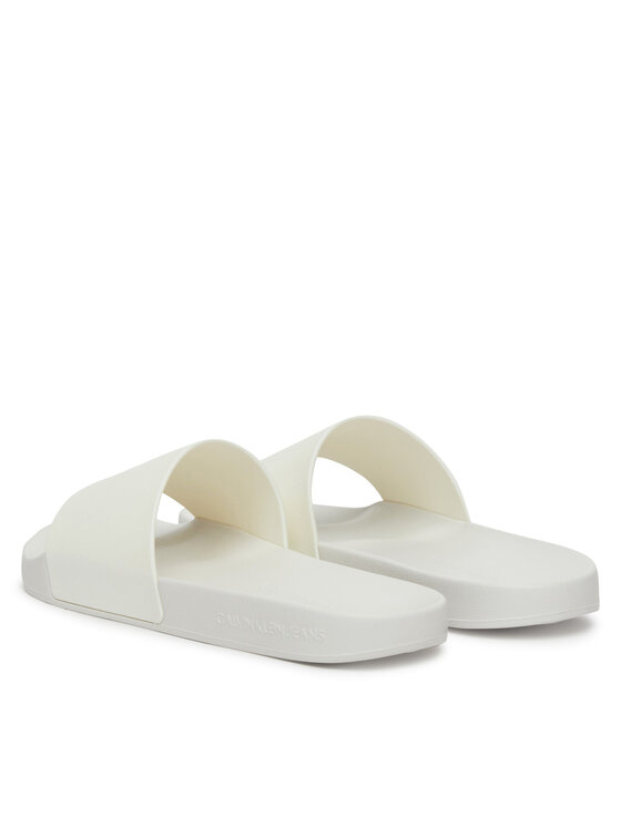 Calvin Klein Jeans Calvin Klein Jeans Şlapi Slide Monogram Tpu YW0YW01715 Alb