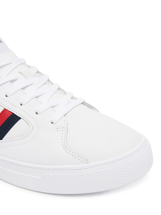 Tommy Hilfiger Tommy Hilfiger Sneakersy Icon Court Stripes FM0FM05628 Biały