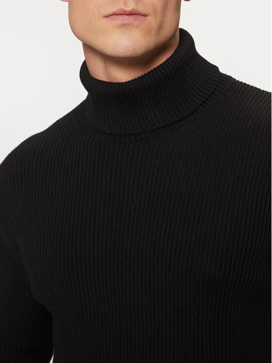 Stone Island Stone Island Rollkragenpullover 8115552C2 Schwarz Regular Fit