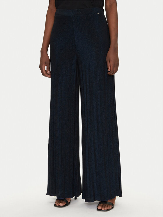 Gaudi Pantaloni palazzo 511FD24002 Blu scuro Regular Fit, taglia : XL