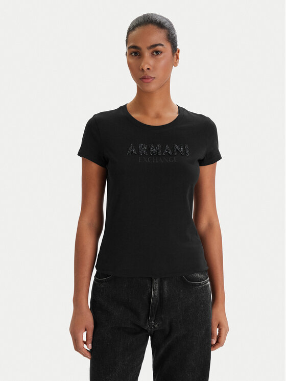 Armani Exchange Armani Exchange T-Shirt XW002106 AF10356 UC001 Czarny Slim Fit