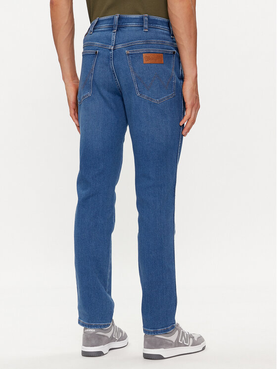 Wrangler Wrangler Džinsai River 112352673 Mėlyna Tapered Fit