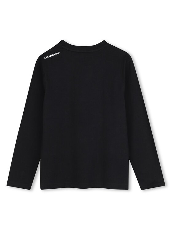 Karl Lagerfeld Kids Karl Lagerfeld Kids Блузка Z31369 D Чорний Regular Fit