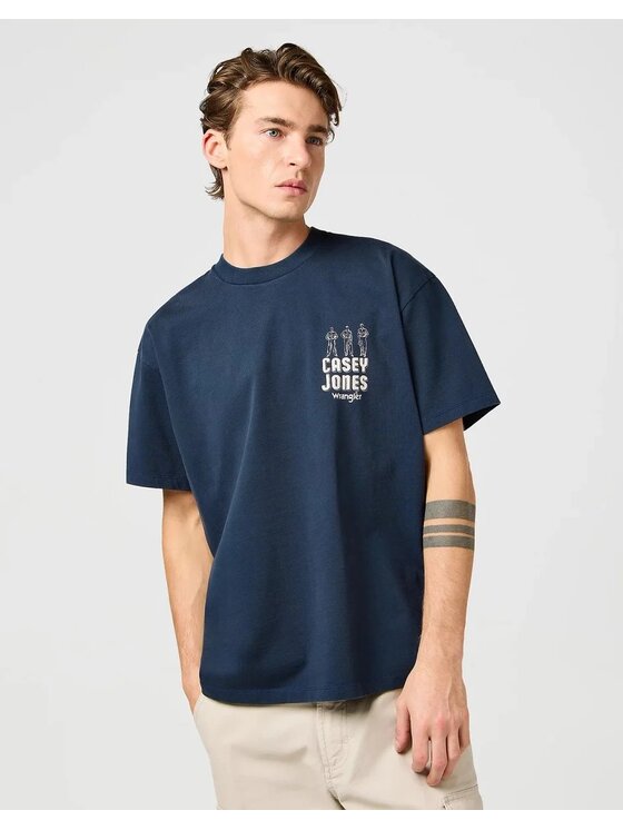 Wrangler Wrangler T-shirt CJ GRAPHIC TEE Blu Regular Fit
