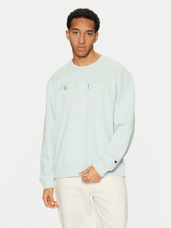 Champion Pulóver 220272 Zöld Relaxed Fit