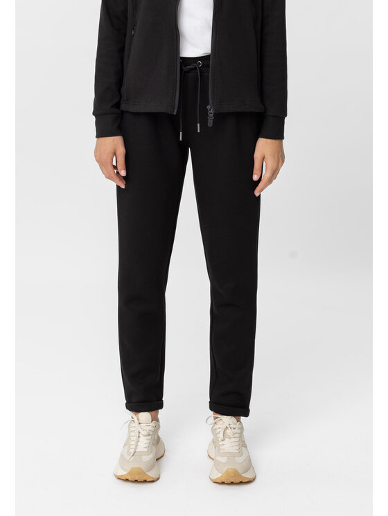 Volcano Volcano Spodnie dresowe N-INFINI Czarny Regular Fit