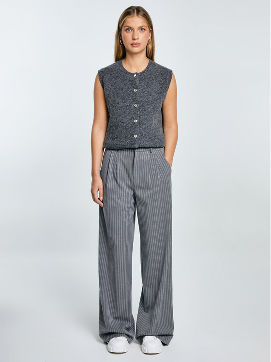 BIG STAR BIG STAR Kamizelka VESTA Szary Basic Fit